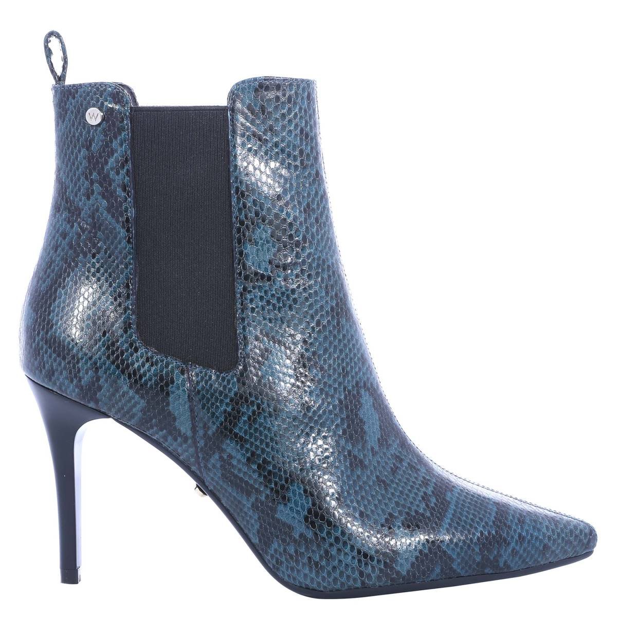 Botines Stiletto Color Azul Westies