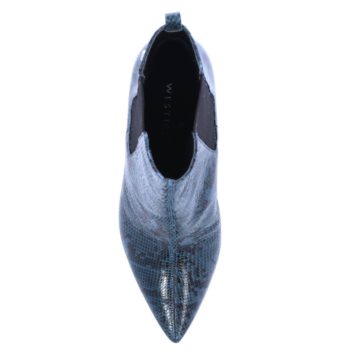 Botines Stiletto Color Azul Westies