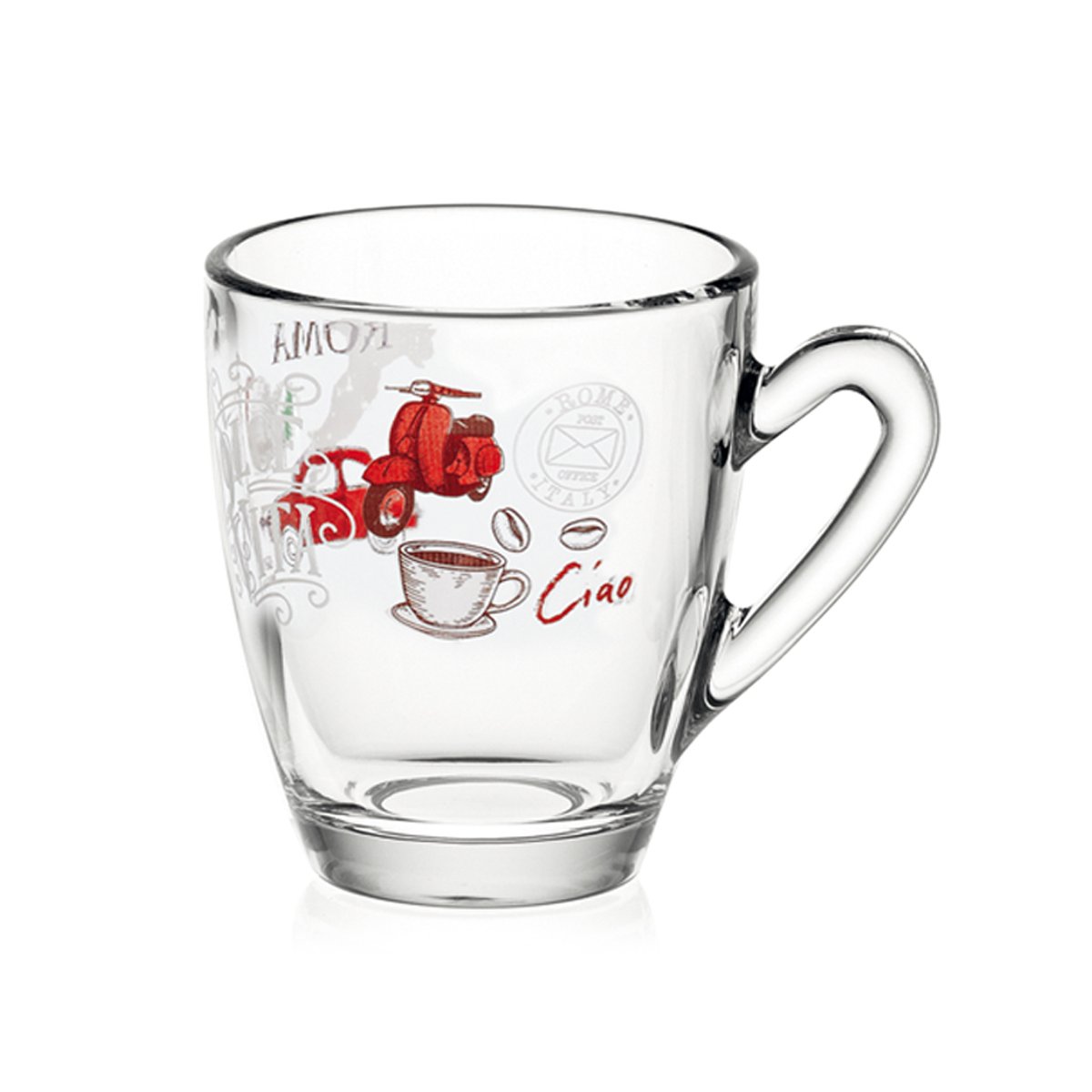 Set 4 Tazas Ginseng 130 Cc + 4 Platos Cerve