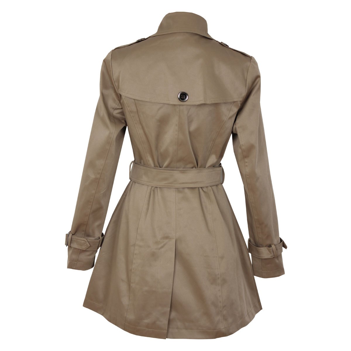 Gabardina Cuello Camisero con Cinturón Liso Basel