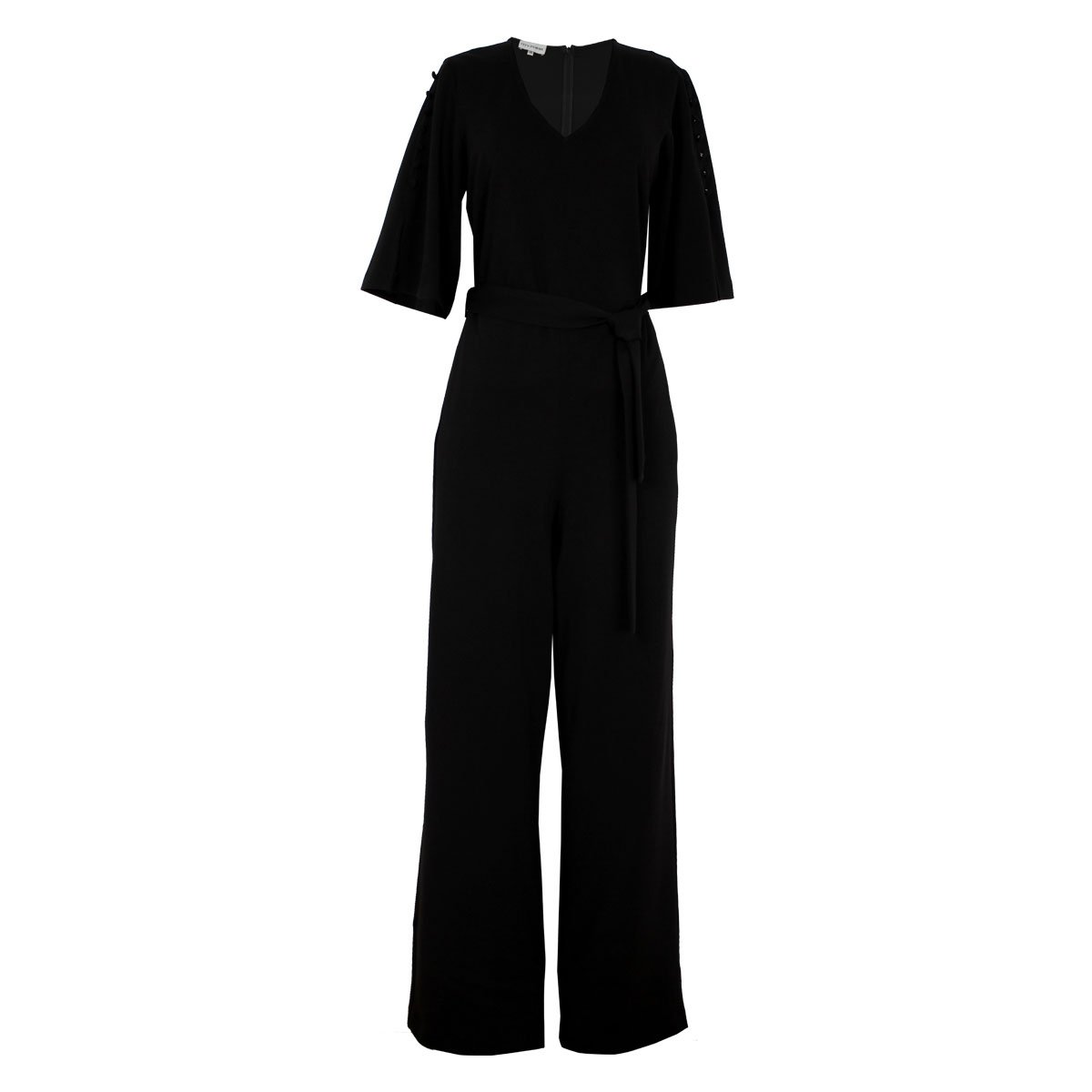 Jumpsuit Manga 3/4 Cuello V Liso City Femme