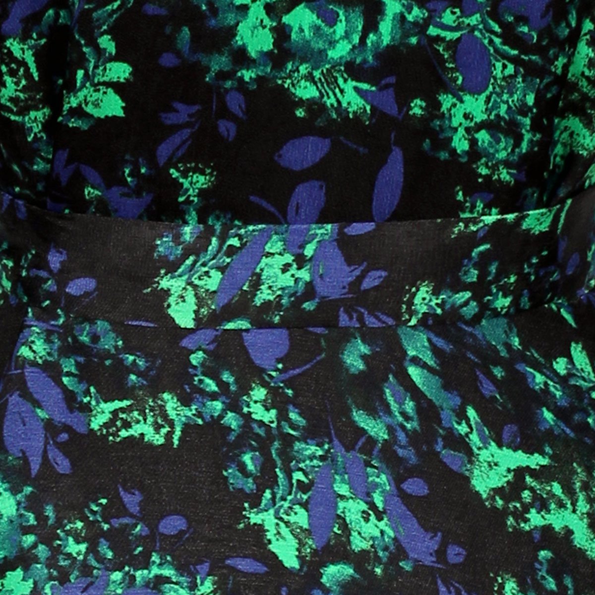 Vestido Manga Larga Escote V Estampado City Femme