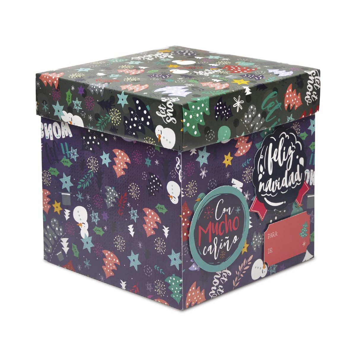 Caja Navidad 15X15 Explo World