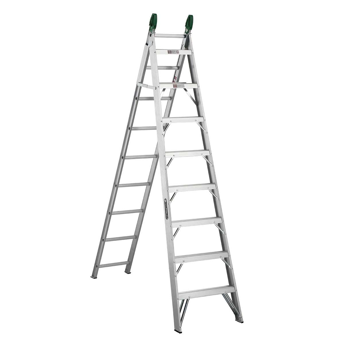 Escalera Convertible De Aluminio (17 Escalones) Cuprum C-2287-17