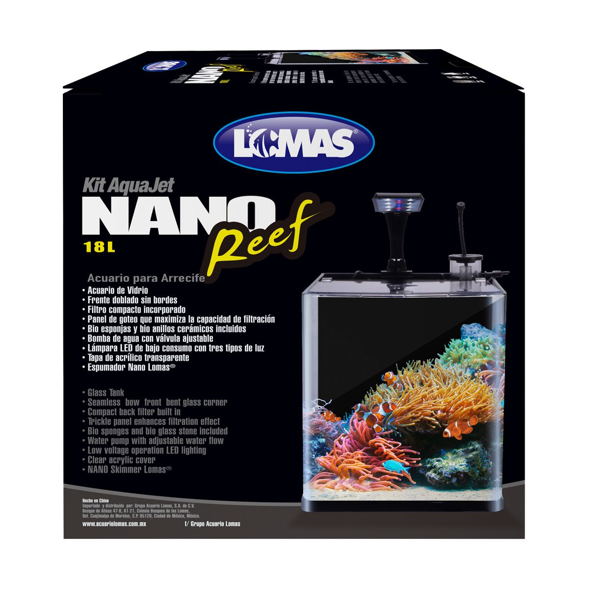 Acuario Nano Reef de 18 Lt Acuario Lomas