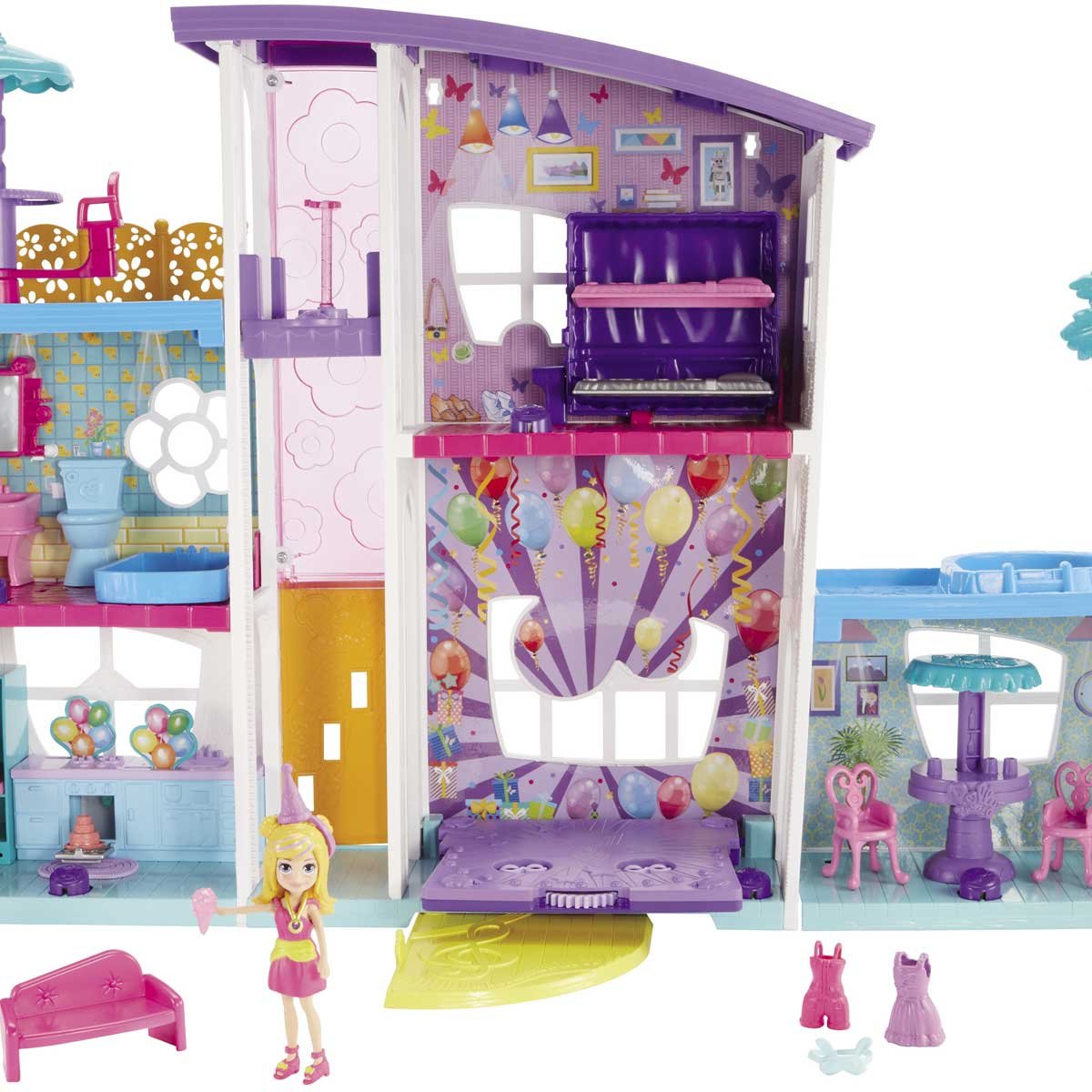 Mega Casa Muñecas Casa De Vacaciones Polly Pocket La Casa De Sorpresas De  Polly Pocket 2025