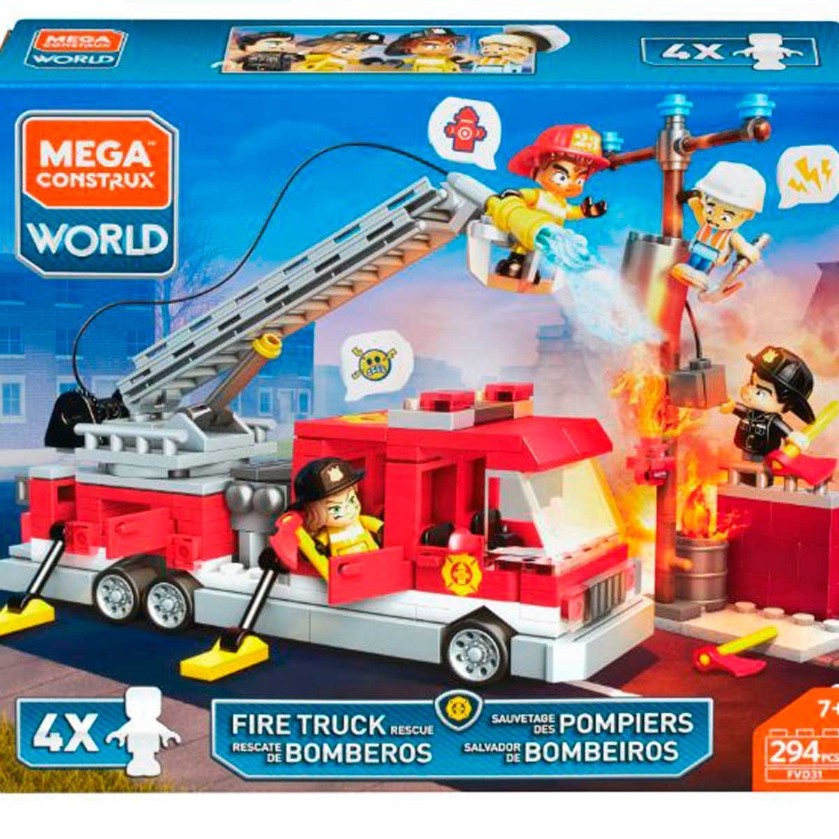 Mega Construx Camión de Bomberos Mattel