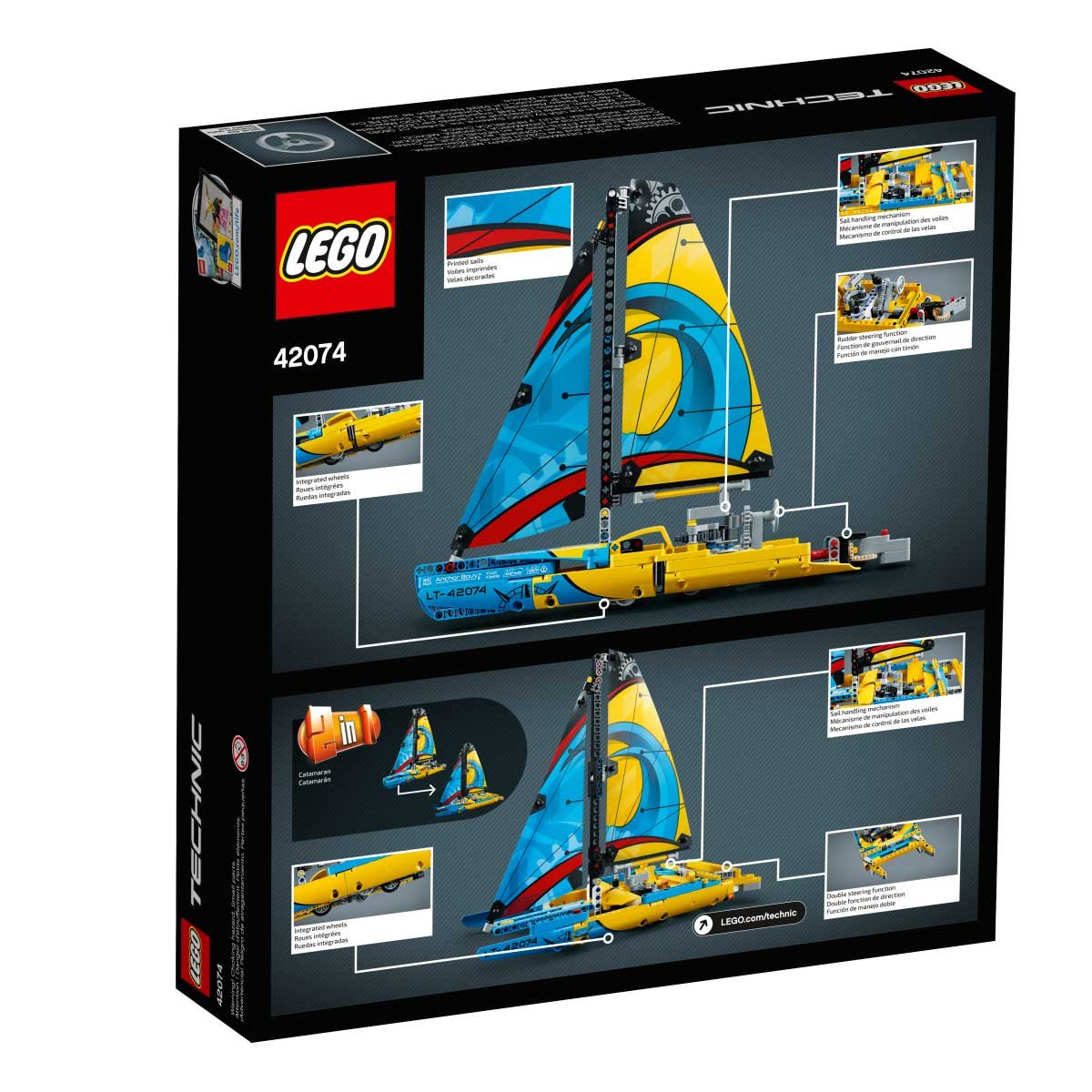 lego technic barco de competicion