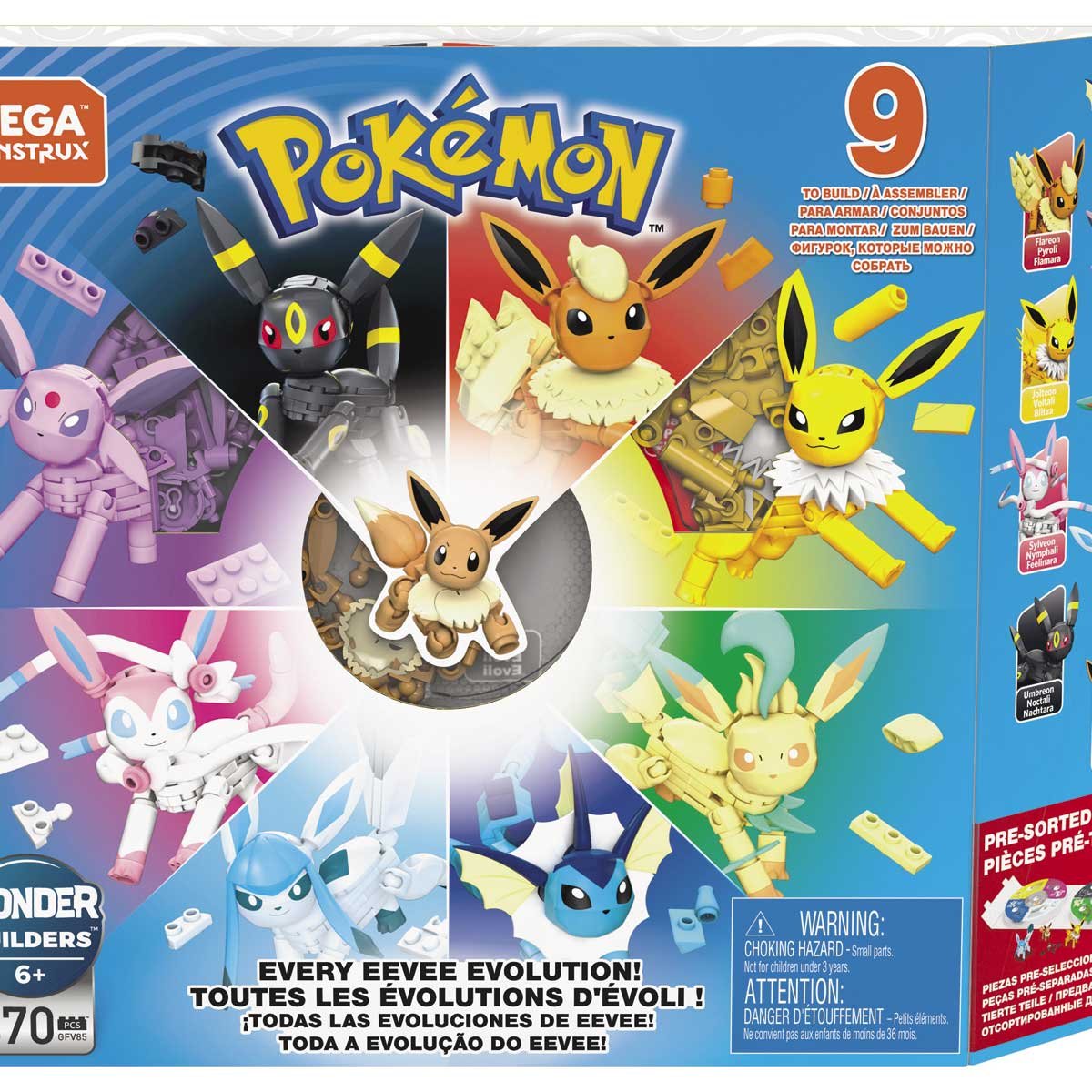 Mega Construx Pokémon Pack Evolución de Eevee Mattel