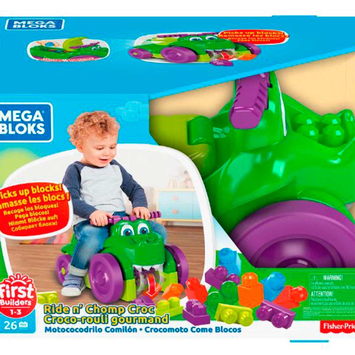 Mega Blocks Cocodrilo Montable de Construcción Mattel