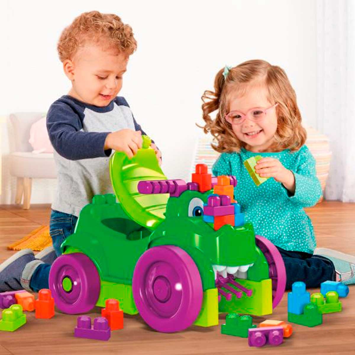 Mega Blocks Cocodrilo Montable de Construcción Mattel