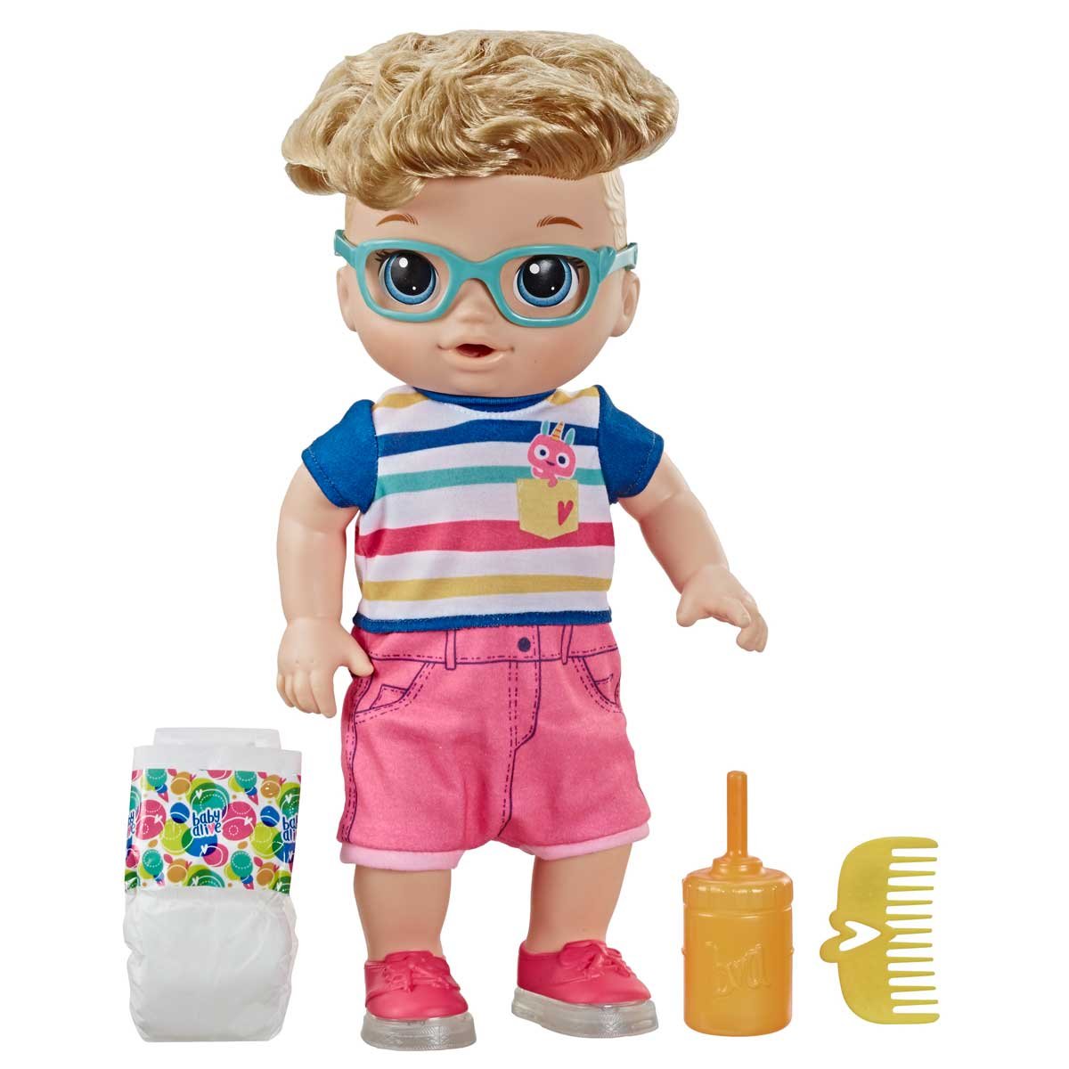 Baby Alive Muñeco Bebé Pasos Y Risas Rubio Hasbro