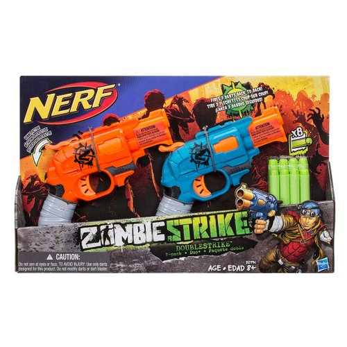 Lanzador Nerf Zombie Strike Doublestrike 2 Pack Hasbro
