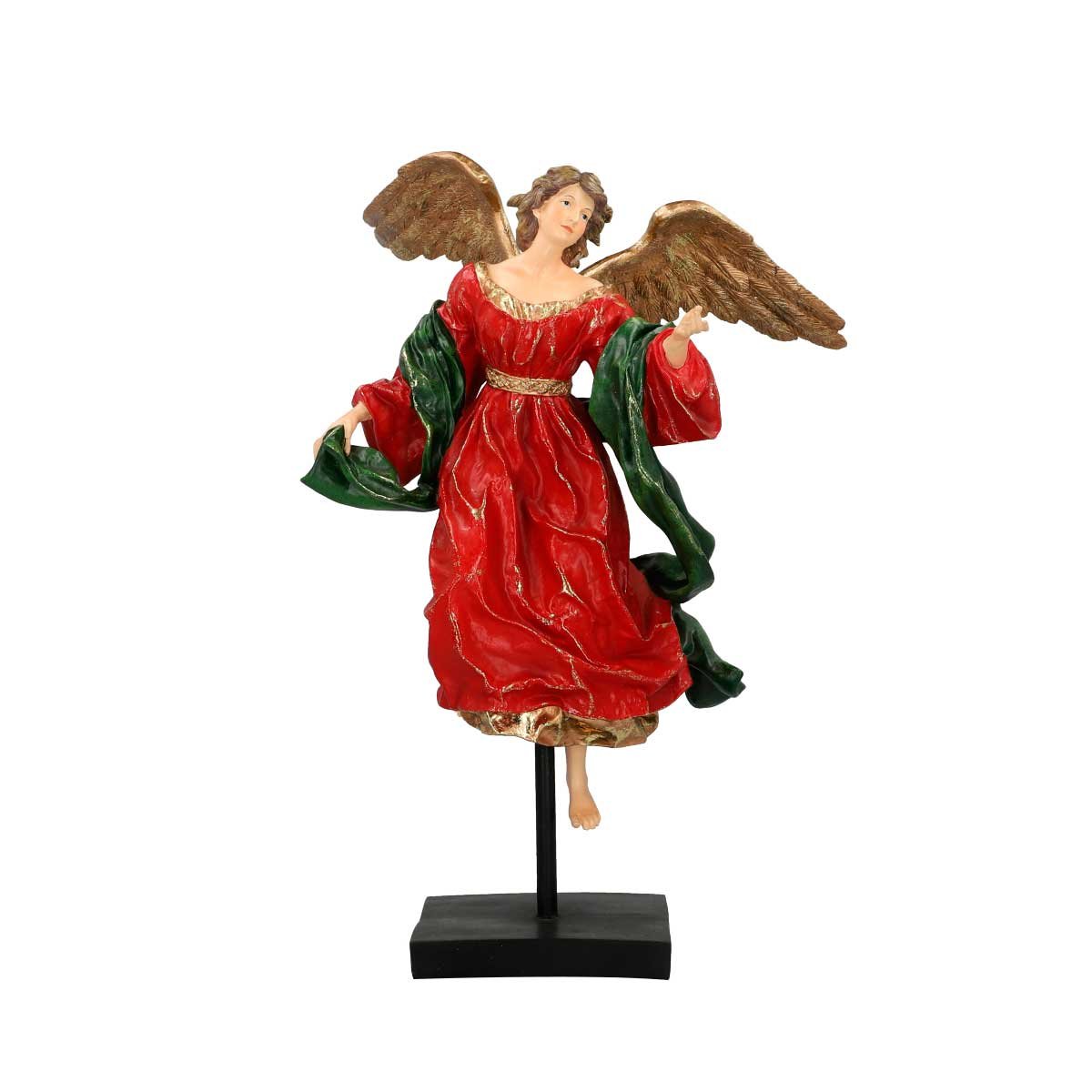 Ángel Elegante de Resina Color Rojo con 65 Cm.