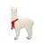 Alpaca Blanca con Bufanda Roja 62 Cm.