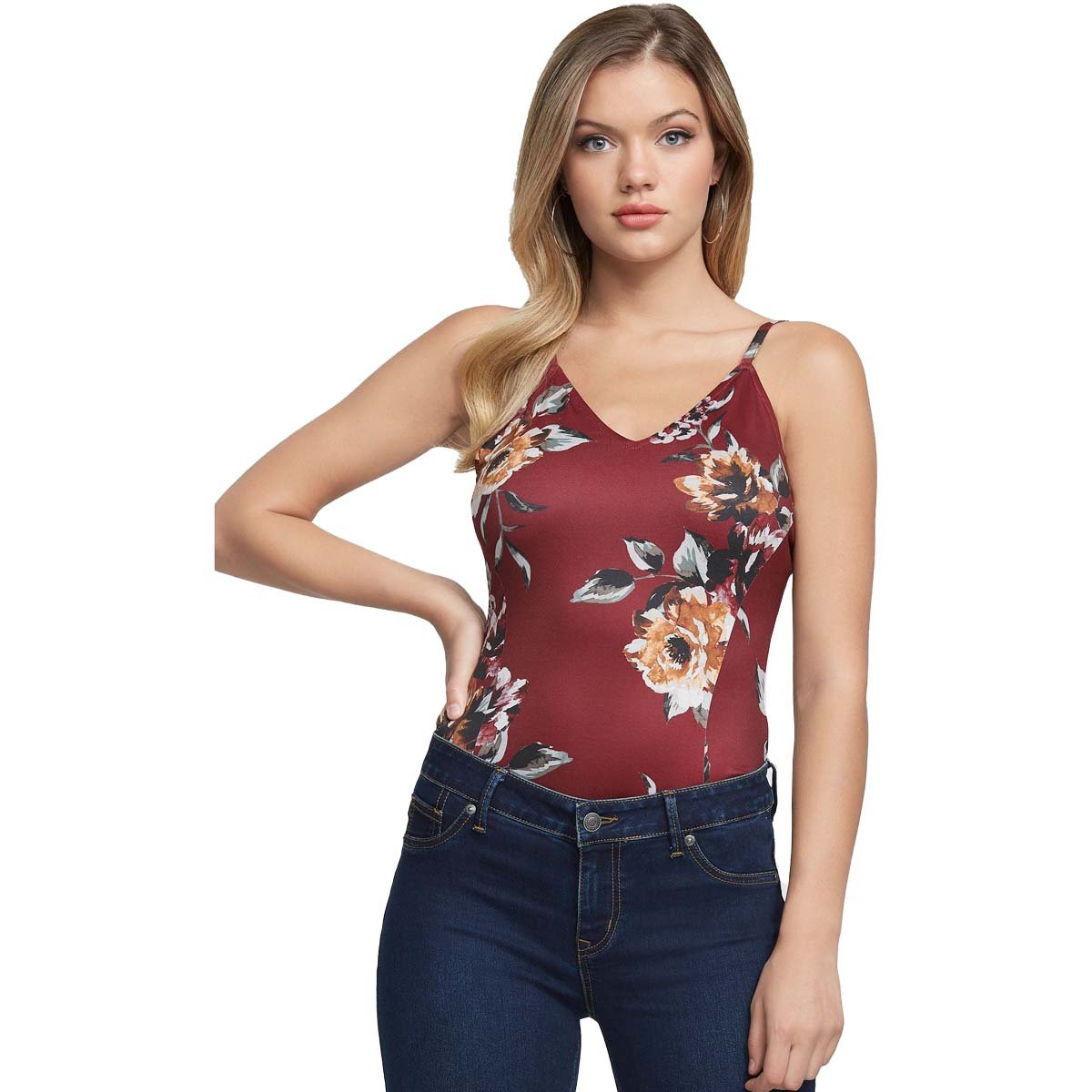 Blusa de Tirantes con Flores G By Guess para Dama