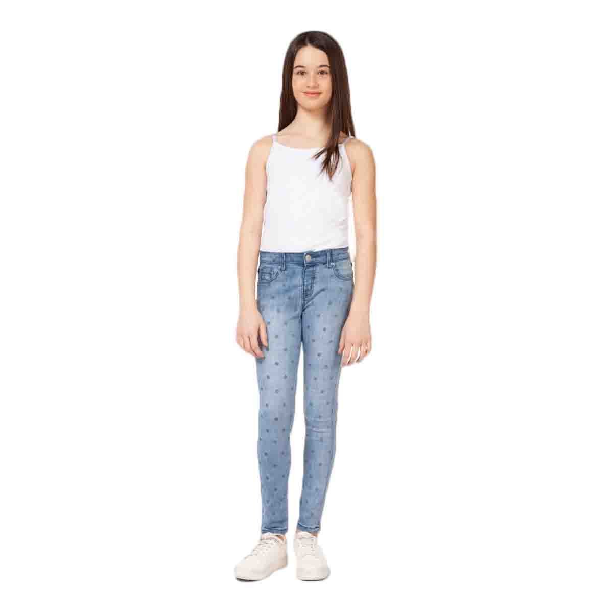 Pantalón de Mezclilla Azul Dex para Niña