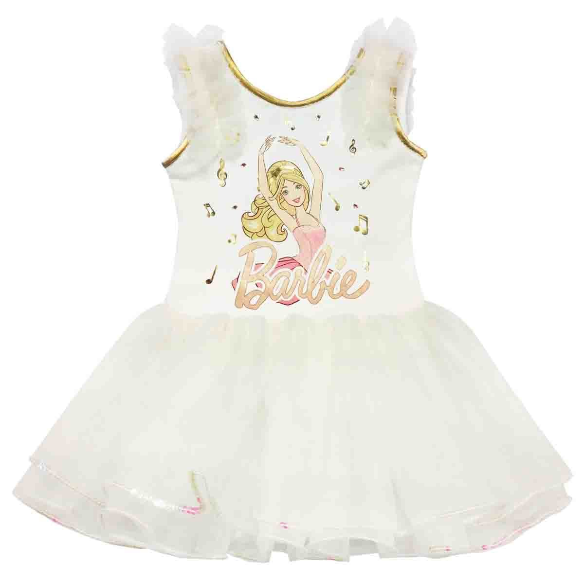 Vestido Tutu Color Hueso Barbie