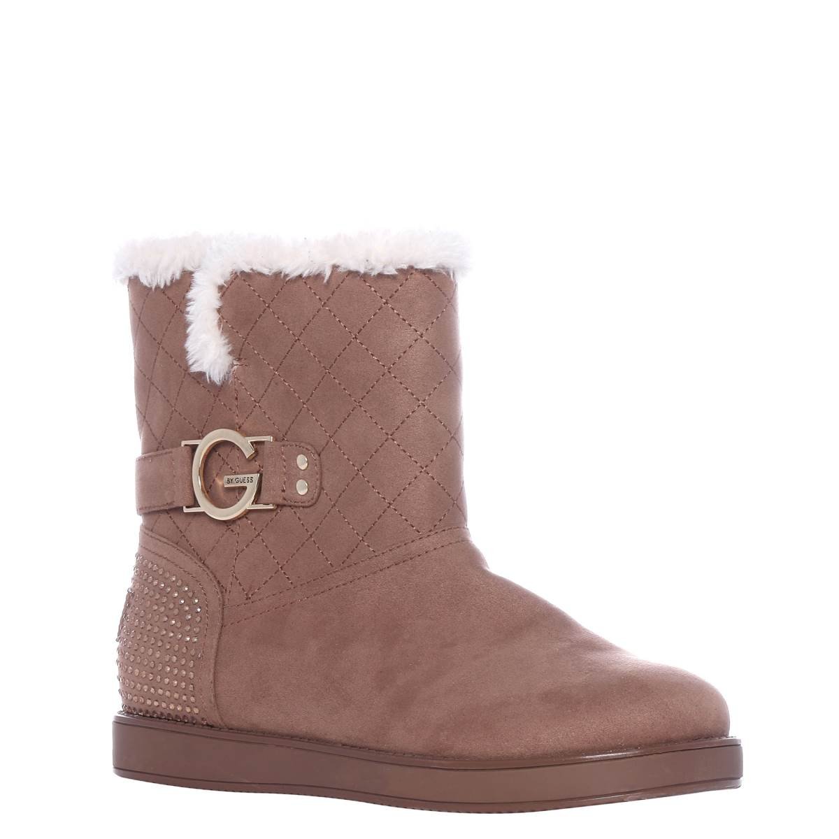 Botas con Detalle Metálico Color Café G By Guess