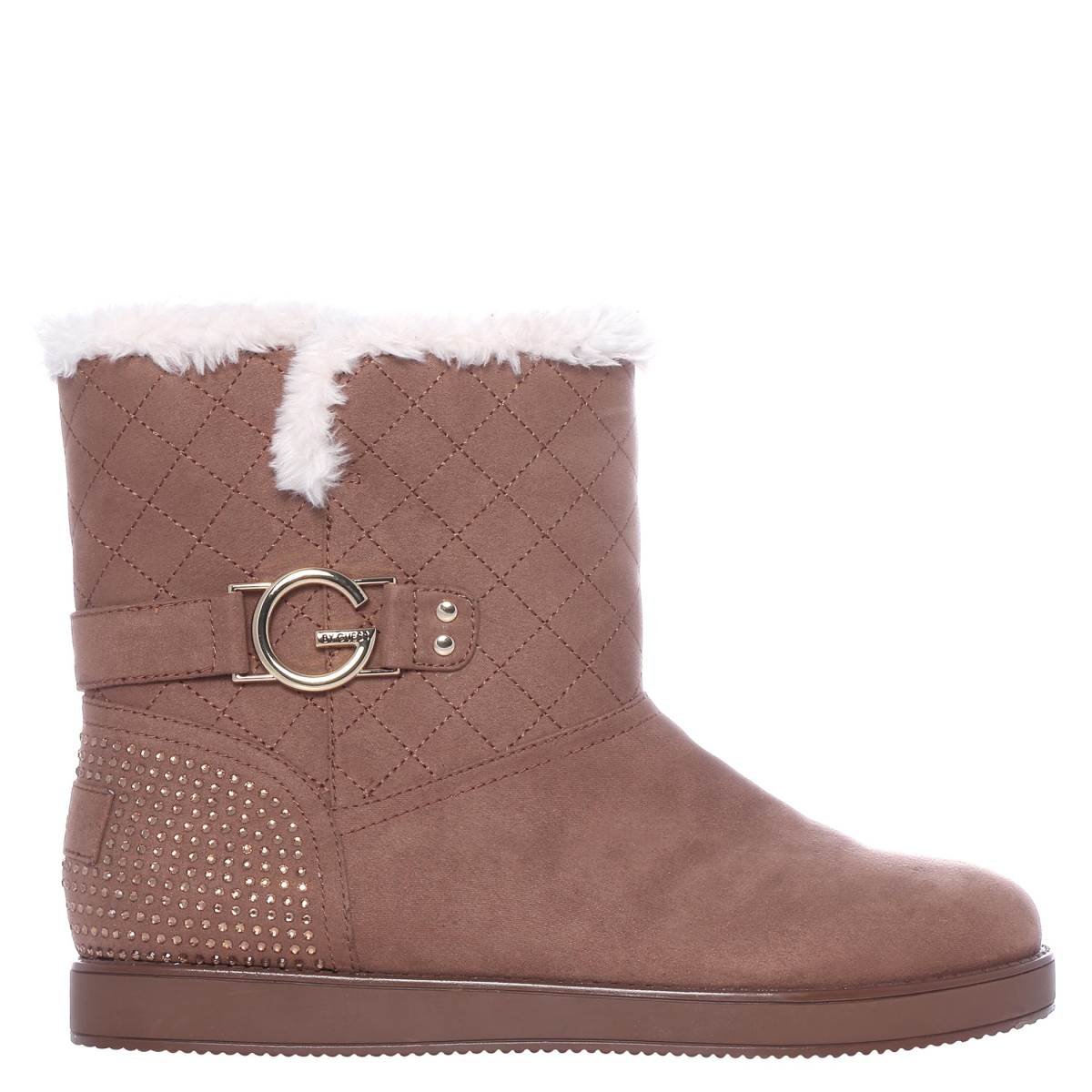 Botas con Detalle Metálico Color Café G By Guess