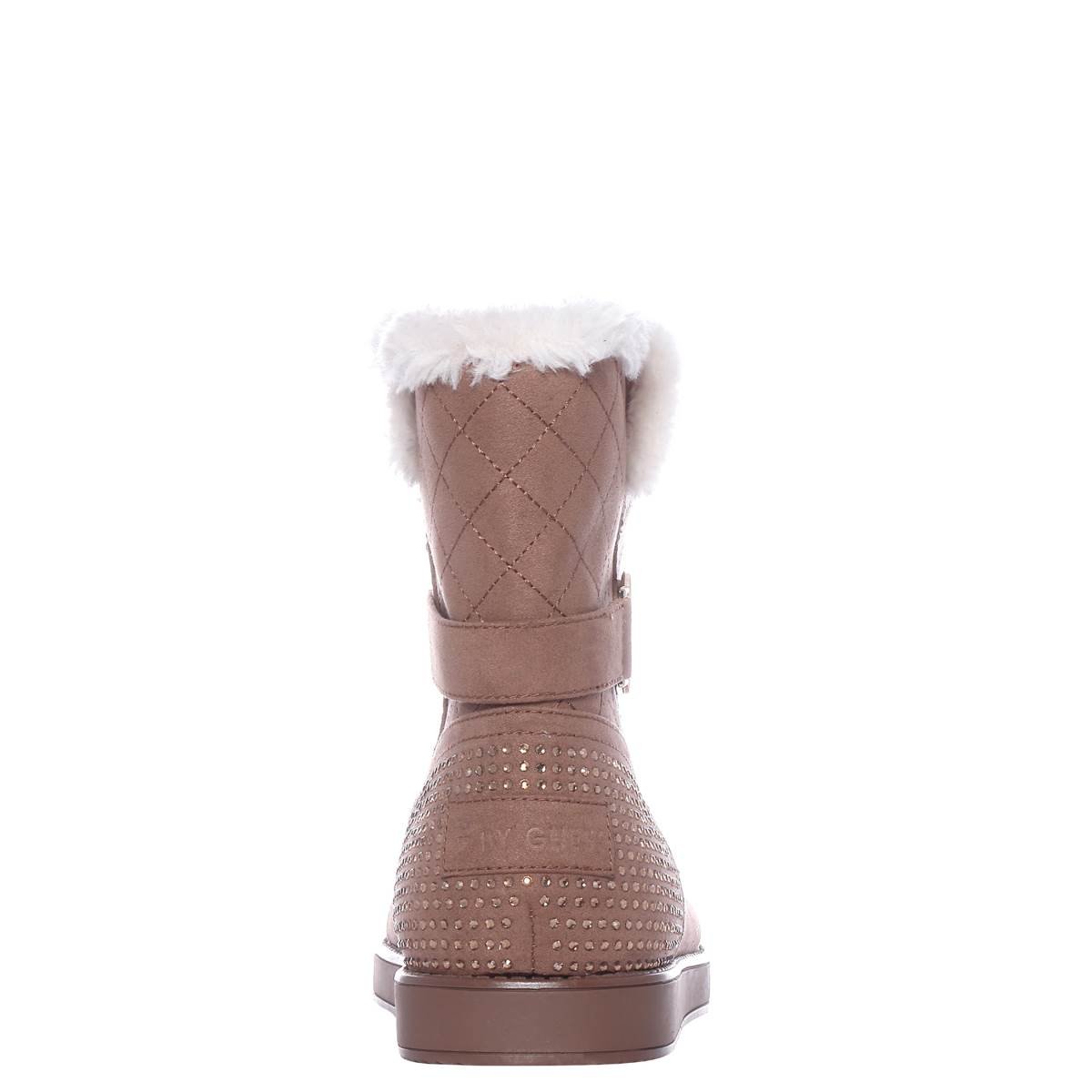 Botas con Detalle Metálico Color Café G By Guess