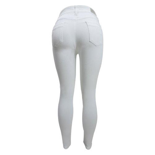 Skinny Pump Up Blanco Jeans Beronna para Mujer