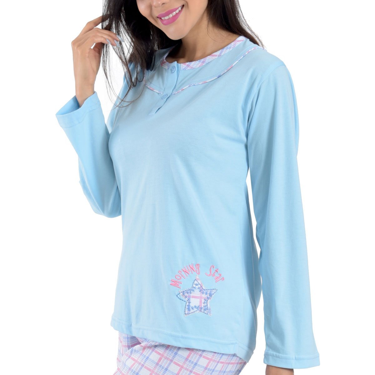 Pijama para Dama de Franela a Cuadros  Sugar &amp; Milk