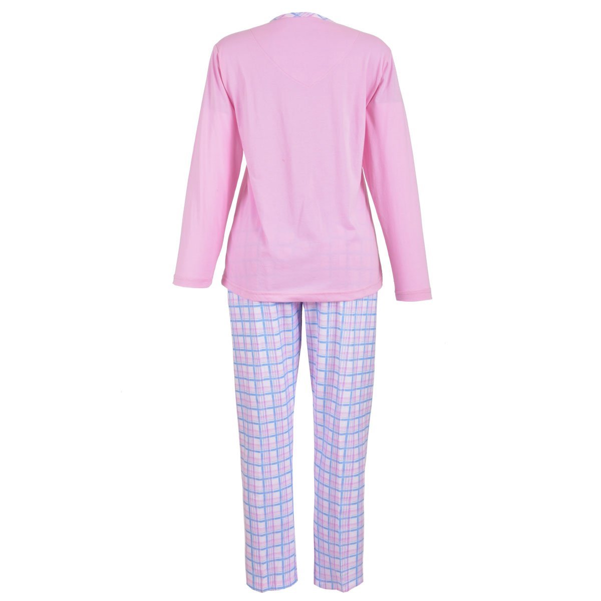 Pijama para Dama de Franela con Cuadros Sugar &amp; Milk