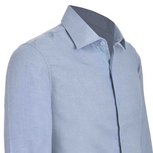 Camisa de Vestir Azul Claro Slim Fit Carlo Corinto para Caballero