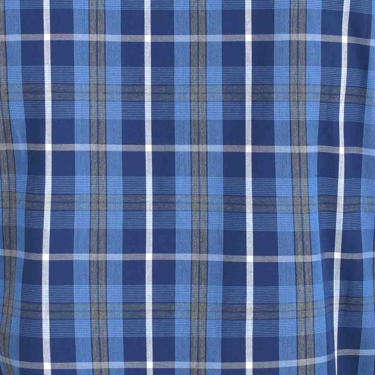 Camisa Casual Azul Manga Corta Slim Fit Carlo Corinto para Caballero