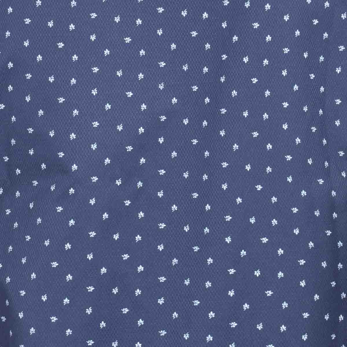 Camisa Casual Azul Manga Larga Regular Carlo Corinto para Caballero