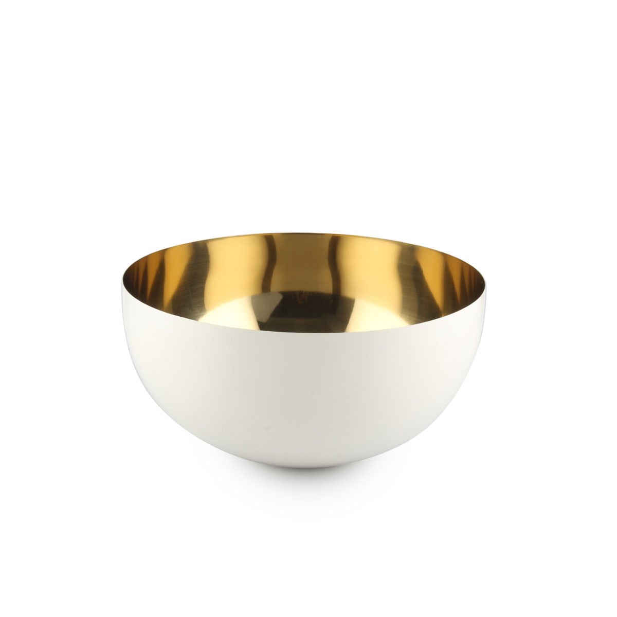 Bowl Ensaladero Doble Blanco con Dorado  Allene