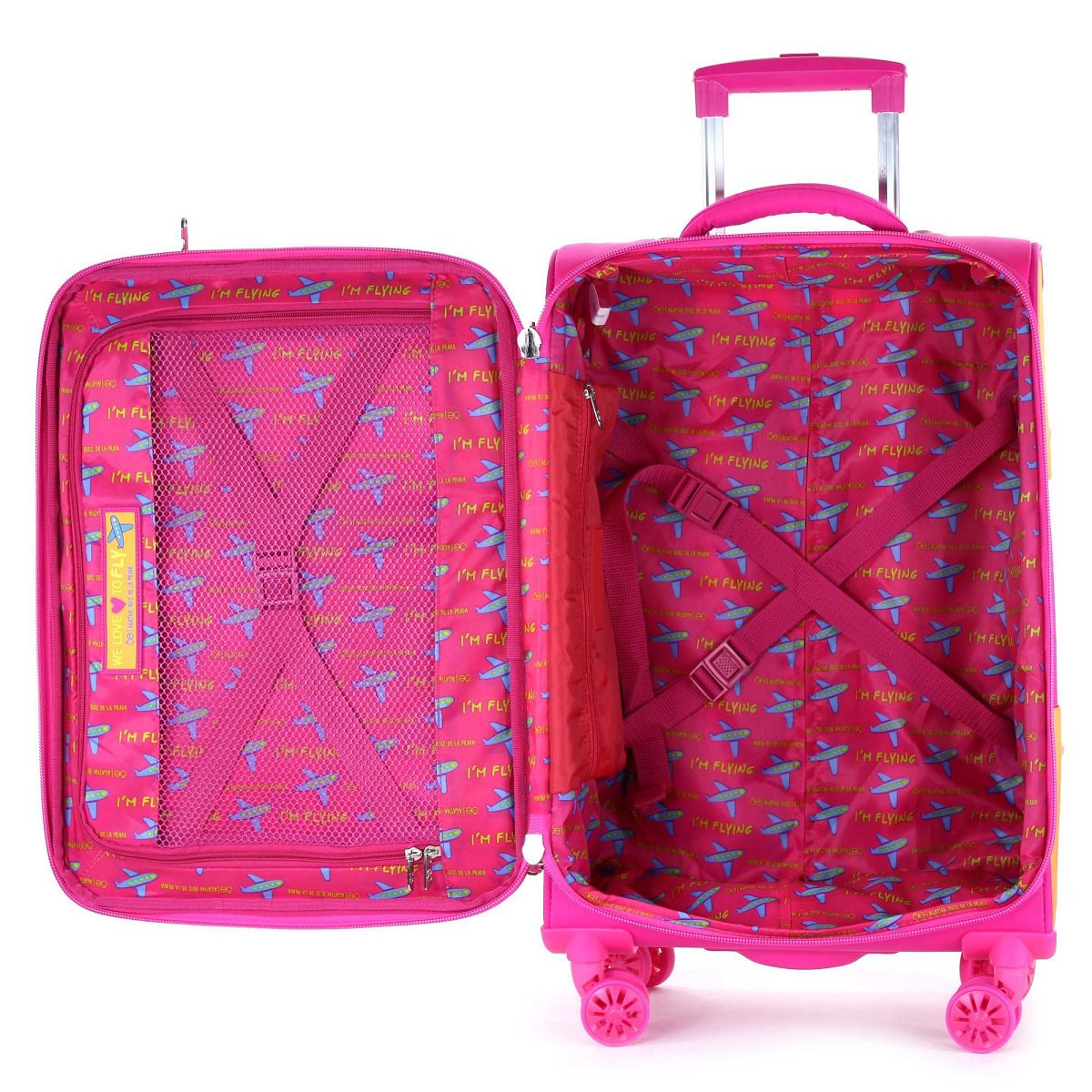 Maleta Vertical Poot 20&quot; Rosa Cloe