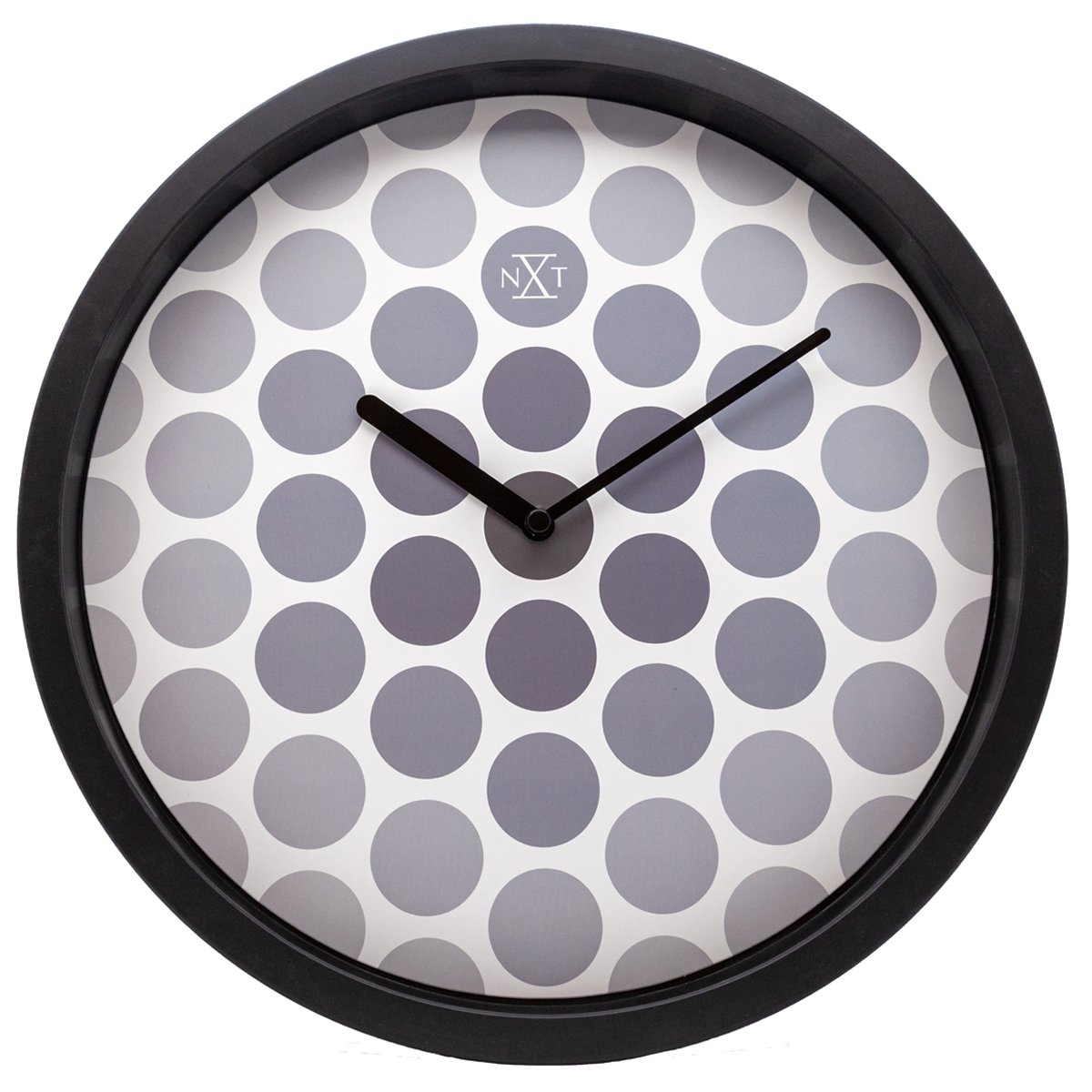 Reloj 30Cm Puntos Gris/negro Nextime