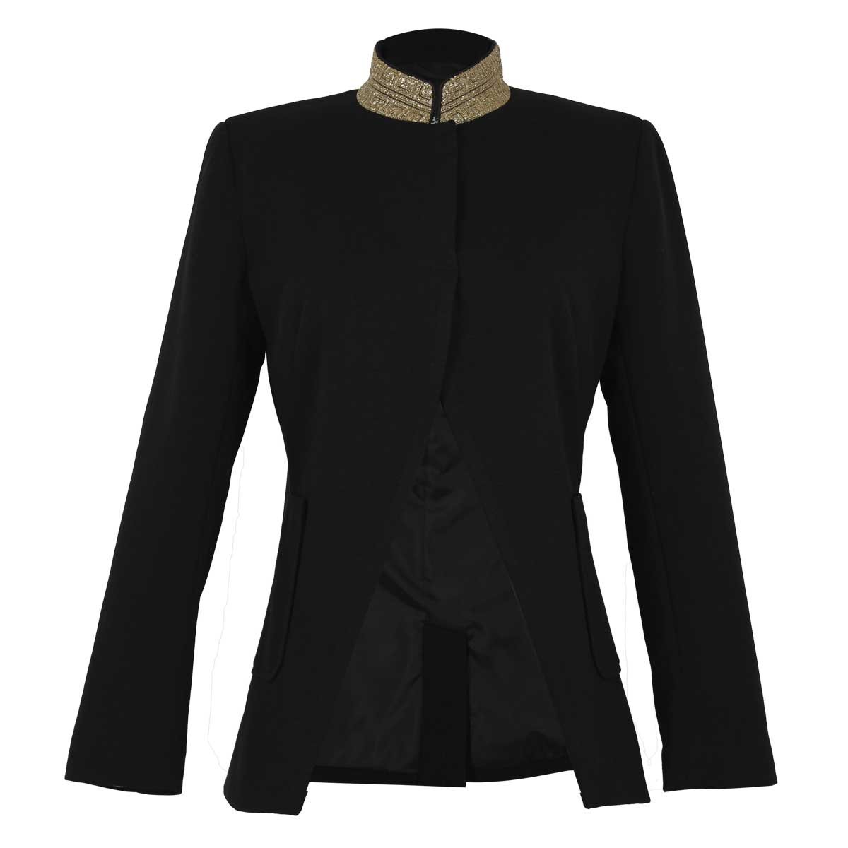 Saco Cuello Mao con Escarola Basel para Mujer