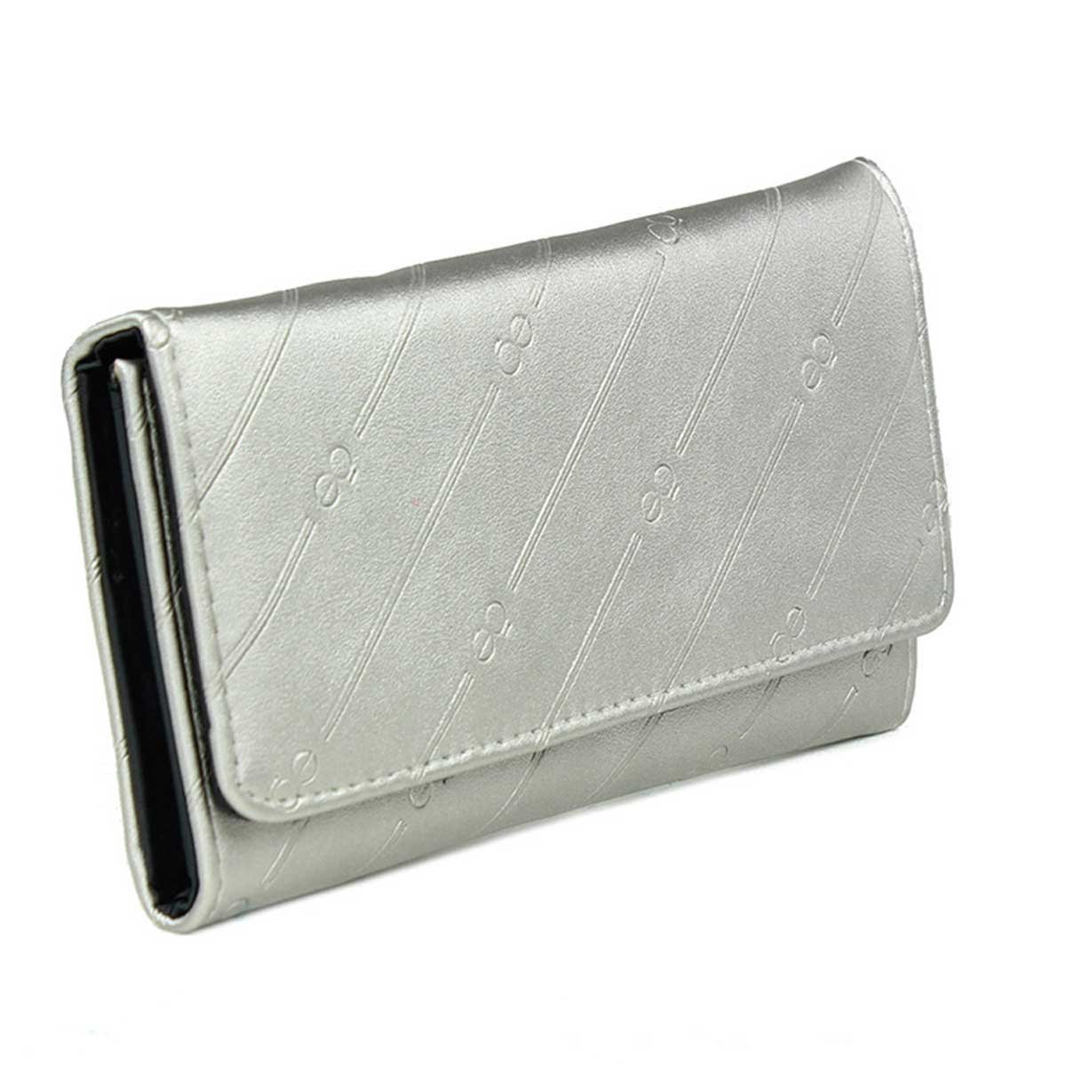Billetera Flap Plata Cloe