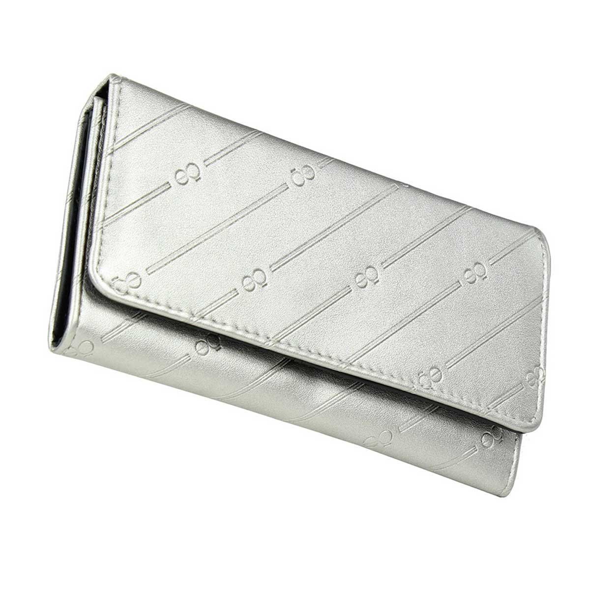 Billetera Flap Plata Cloe