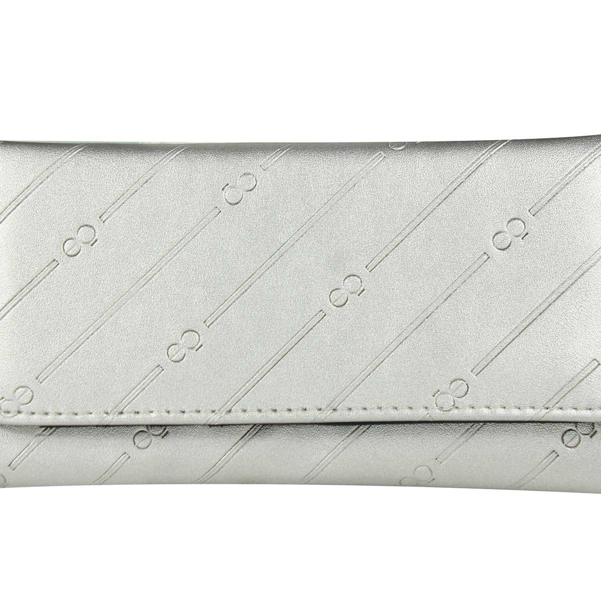 Billetera Flap Plata Cloe