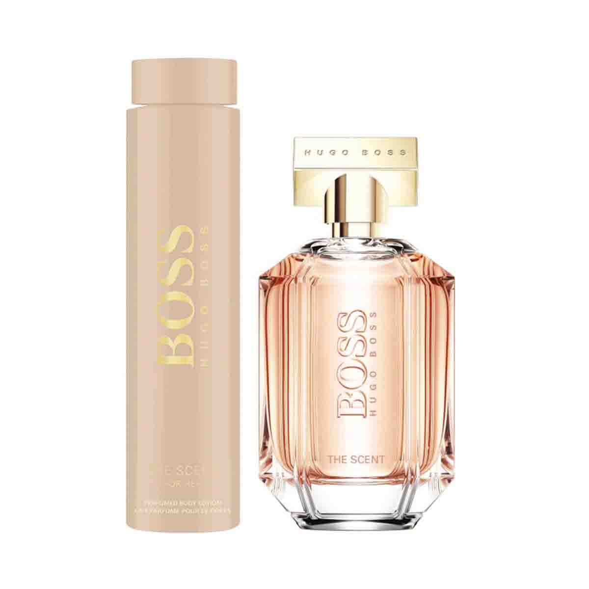 Estuche para Dama Hugo Boss The Scent For Her Edp 100 Ml + Bl 200 Ml