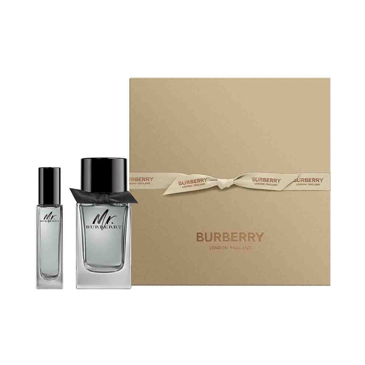Estuche para Caballero  Burberry, Mr. Burberry Edt 100 Ml + Travel Spray 30 Ml