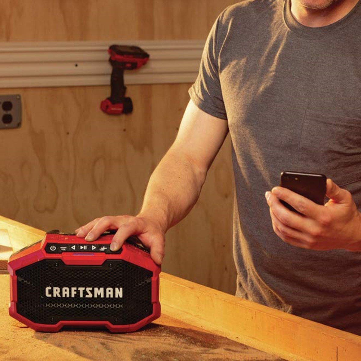 Bocina Bluetooth Inalámbrica para Taller Craftsman