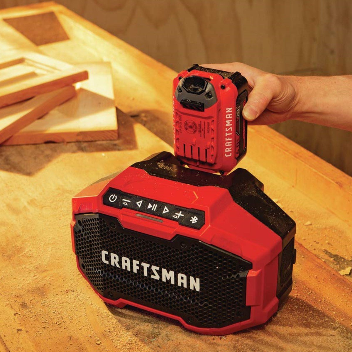 Bocina Bluetooth Inalámbrica para Taller Craftsman