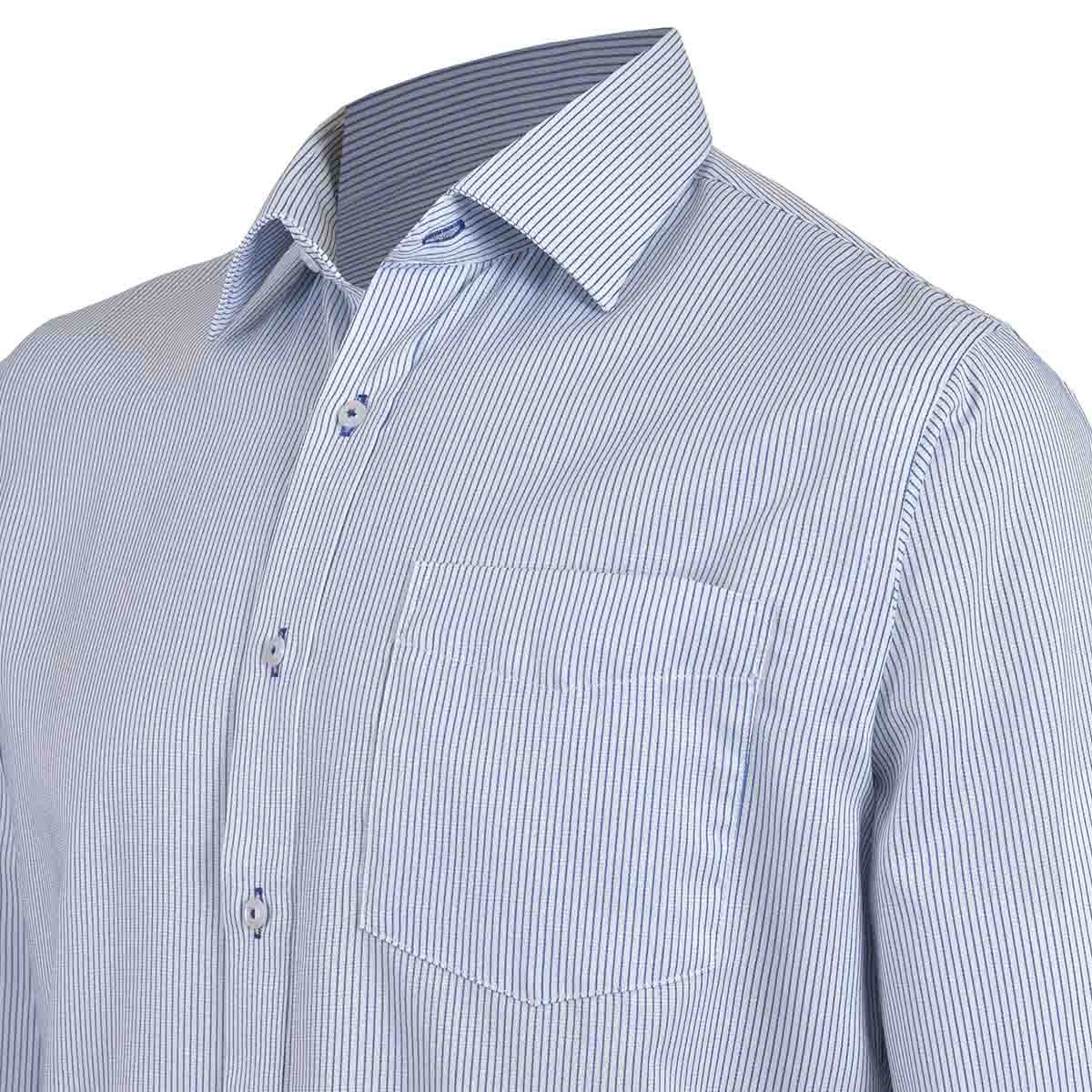 Camisa de Vestir Regular  Color Azul Combinado Nina Ricci para Caballero