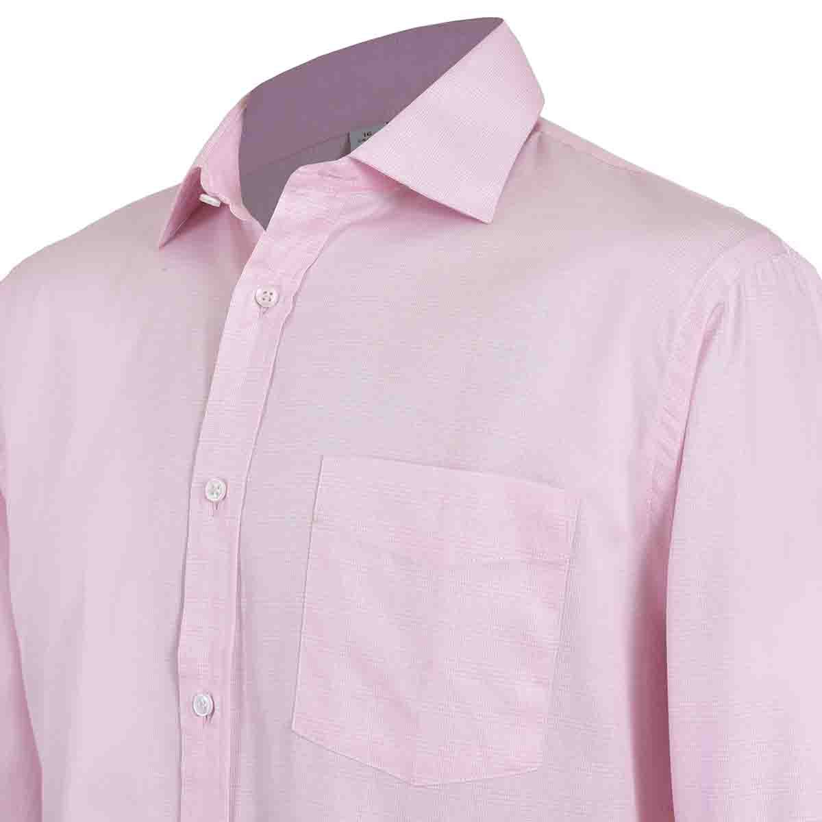 Camisa de Vestir Slim Fit Color Rosa Combinado Nina Ricci para Caballero