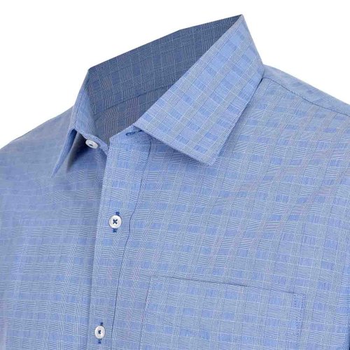 Camisa de Vestir Regular  Color Azul Combinado Nina Ricci para Caballero