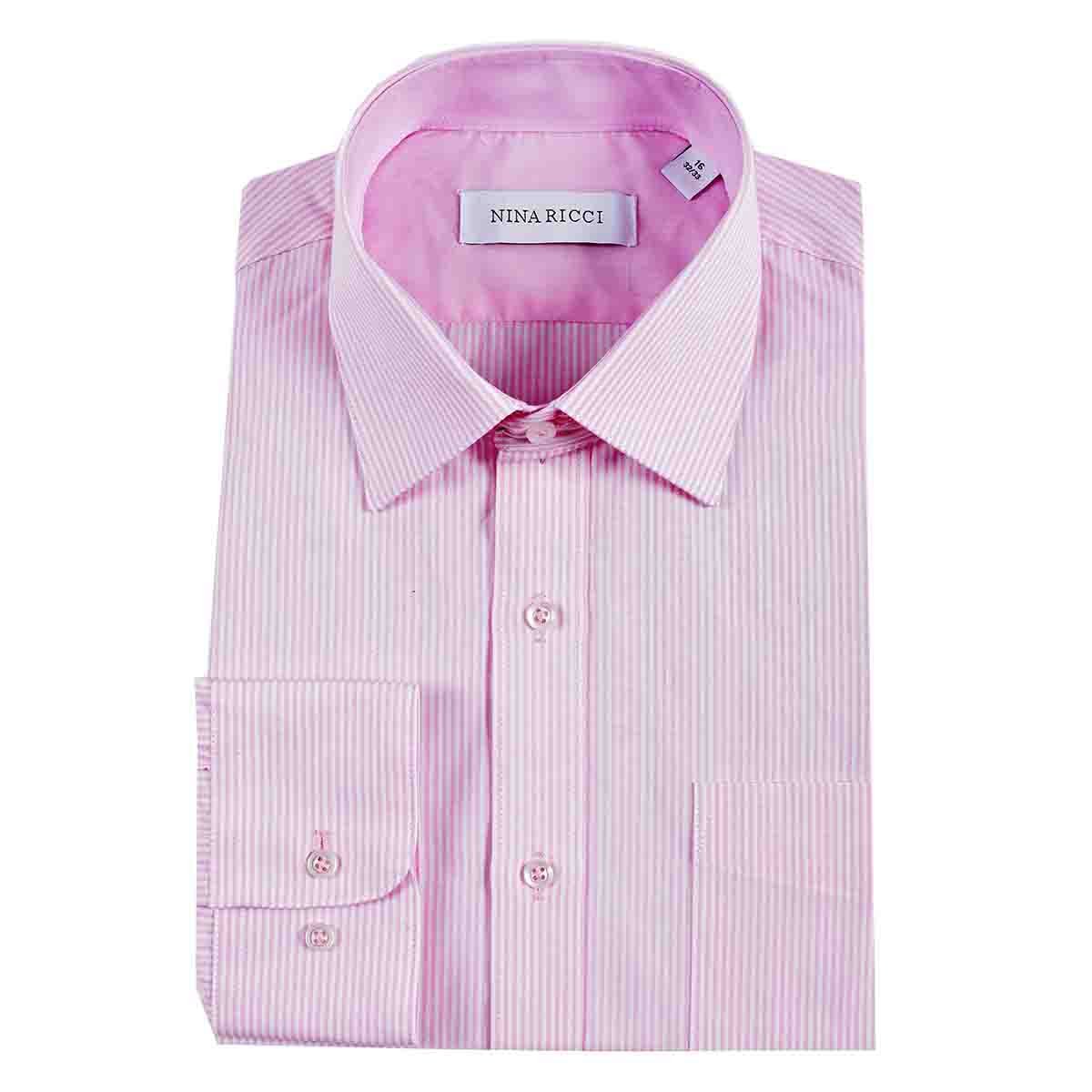 Camisa de Vestir Regular  Color Rosa Combinado Nina Ricci para Caballero