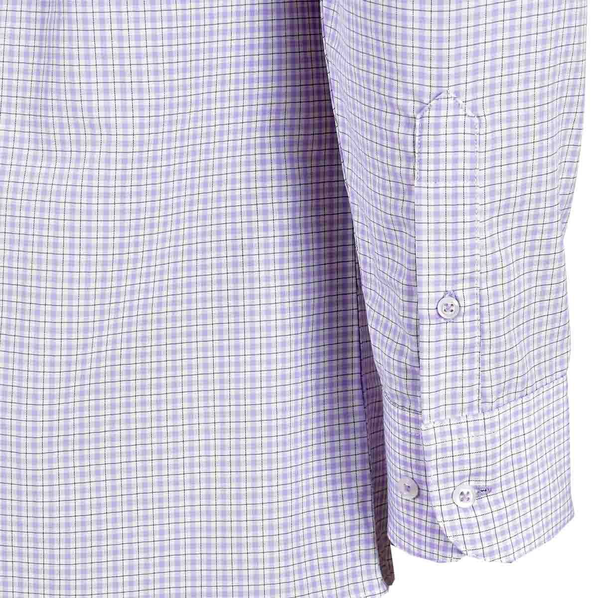 Camisa de Vestir Slim Fit Color Morado Combinado Nina Ricci para Caballero