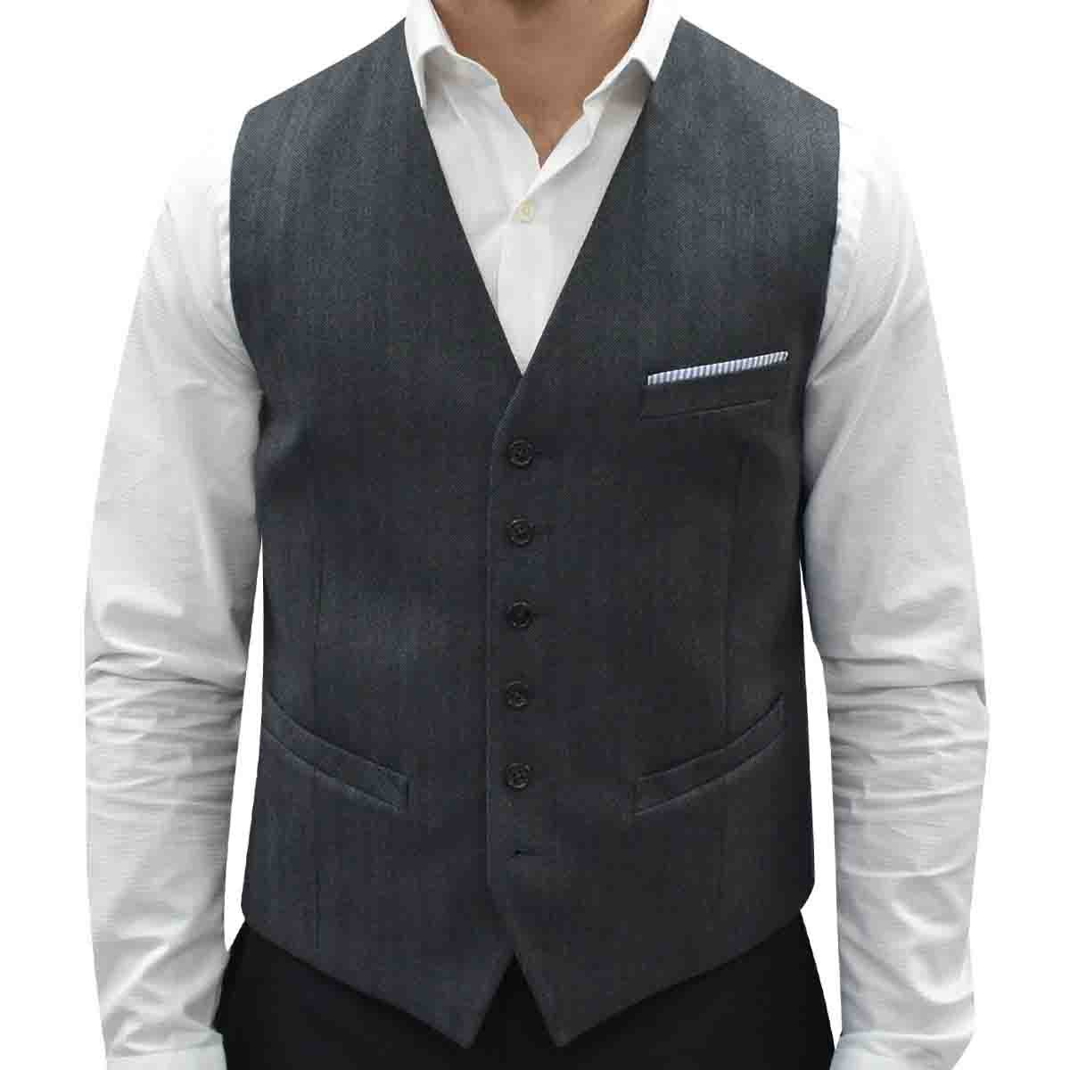 Chaleco Slim Gris Combinado Tommy Hilfiger
