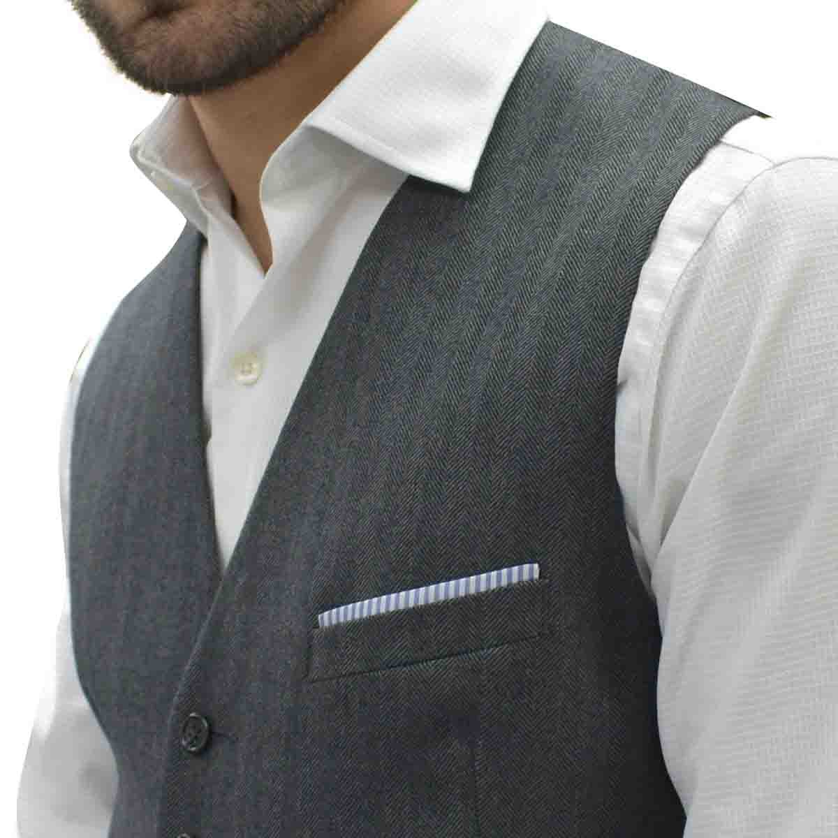 Chaleco Slim Gris Combinado Tommy Hilfiger