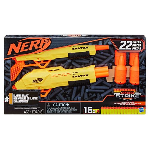 Nerf Alpha Strike Lanzadores Tiger Db-2 - Set de Puntería Hasbro
